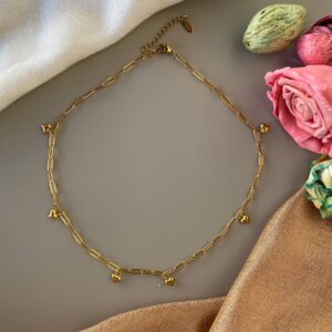 Κολιέ Golden Heartbeats 