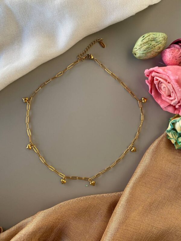 Κολιέ Golden Heartbeats 