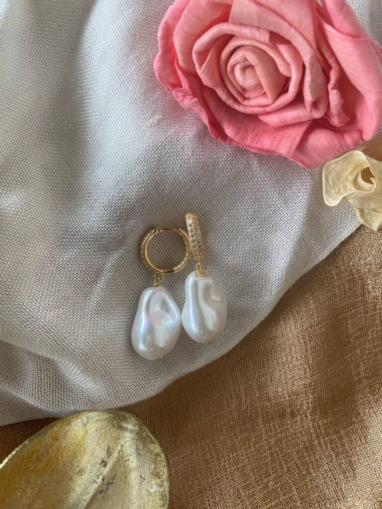 Σκουλαρίκια Baroque Pearl