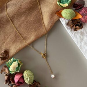 Κολιέ Elise Pearl Lariat