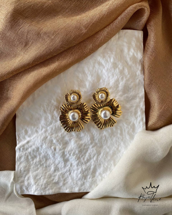 Σκουλαρίκια Pearls on Waterlilies