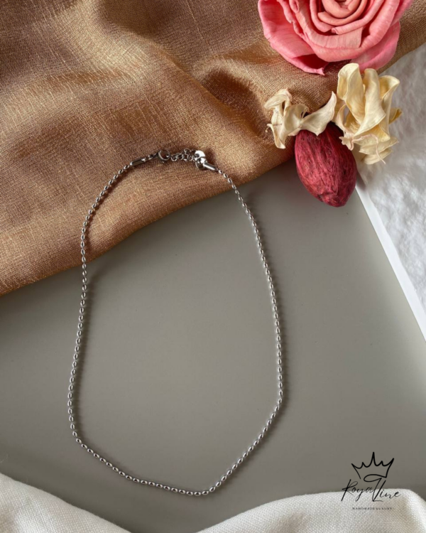 Κολιέ Royal Beads Chain (Silver)