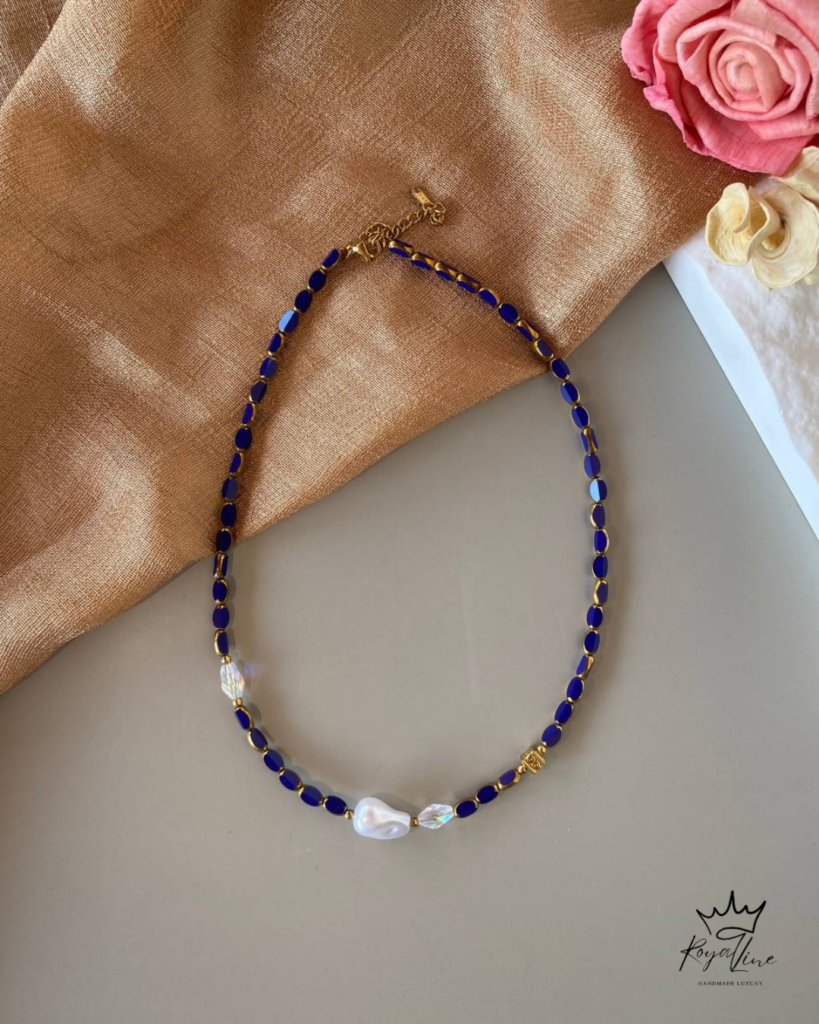 Κολιέ Cobalt Pearl Glow